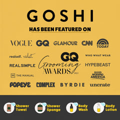 GOSHI esponja exfoliante de secado rápido para higiene diaria