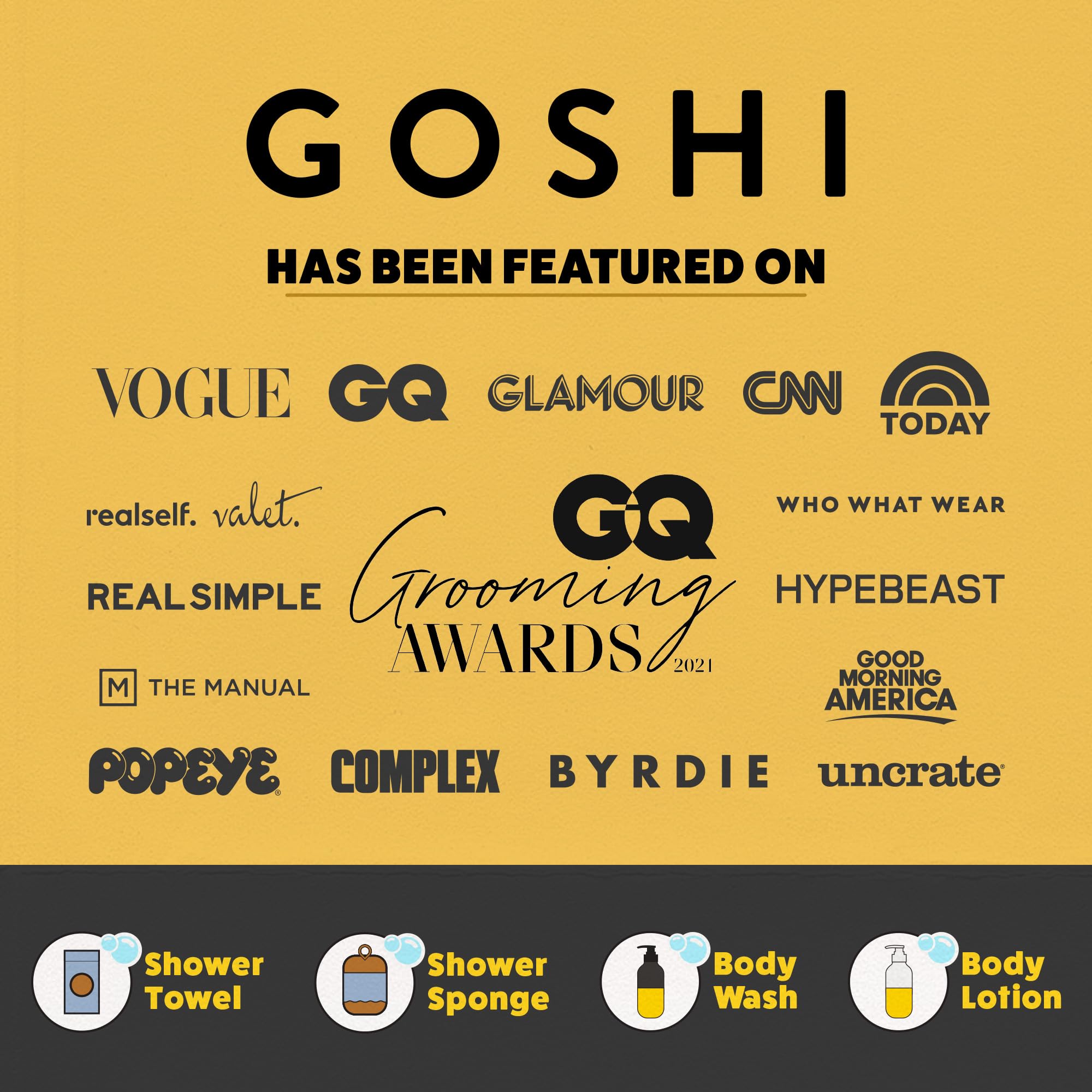 GOSHI exfoliación-suave-para-toda-piel, apta para piel sensible.