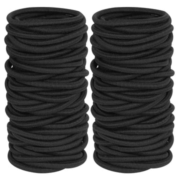 GOSICUKA elásticos-pelo-negros-4mm para un agarre firme sin marcar.