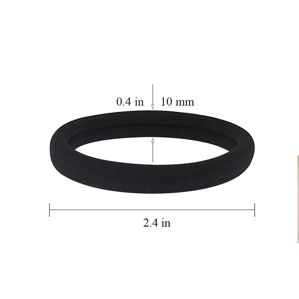 GOSICUKA gomas para cabello rizado negro 5 cm de diámetro como opción de sujeción.