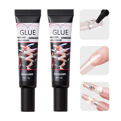 Gosojam pegamento uñas secado rápido para manicura en casa.