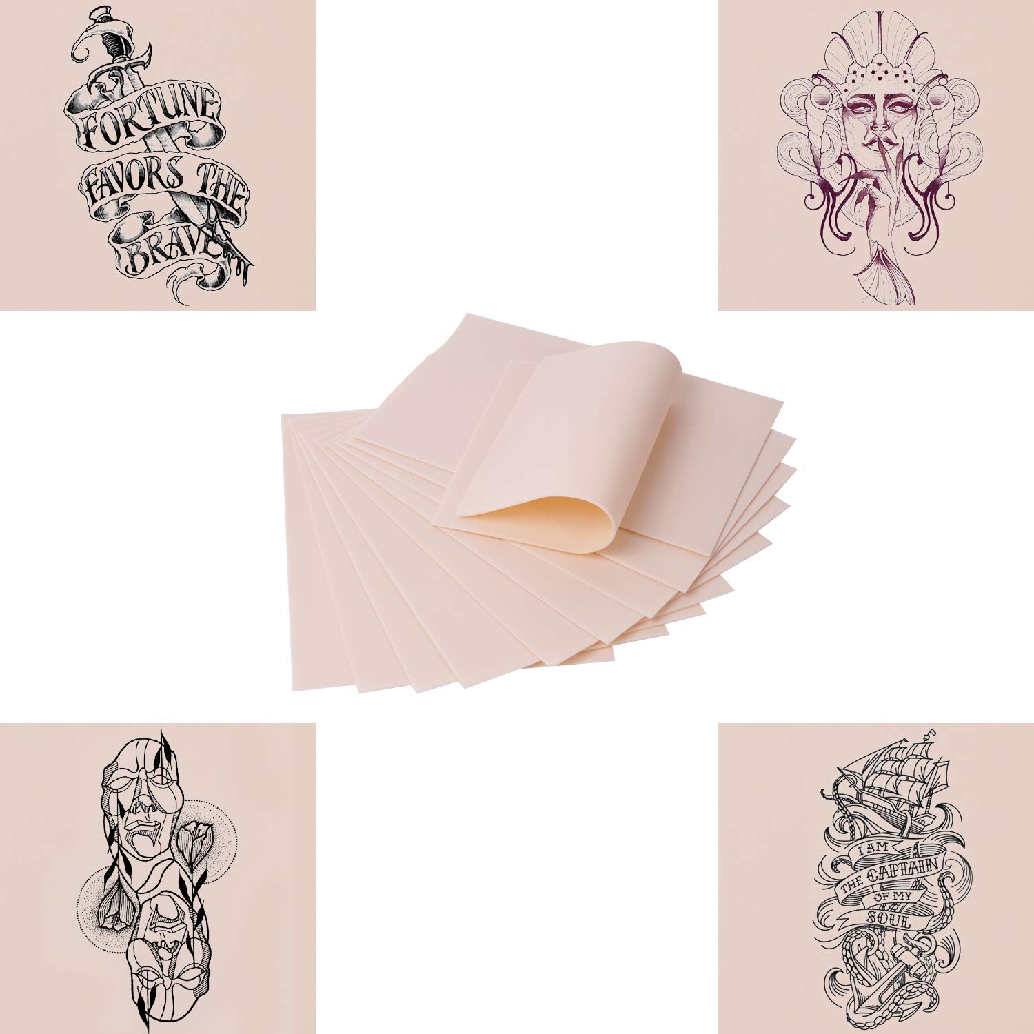Gospire piel doble cara para practicar tatuajes con doble uso.