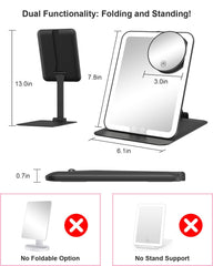 Soporte ajustable en 180° para ángulo cómodo durante el retoque.