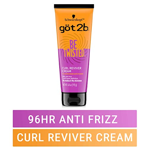 Got2B Be Twisted crema reviver rizos, aplicación manual, cabello húmedo para peinado suave