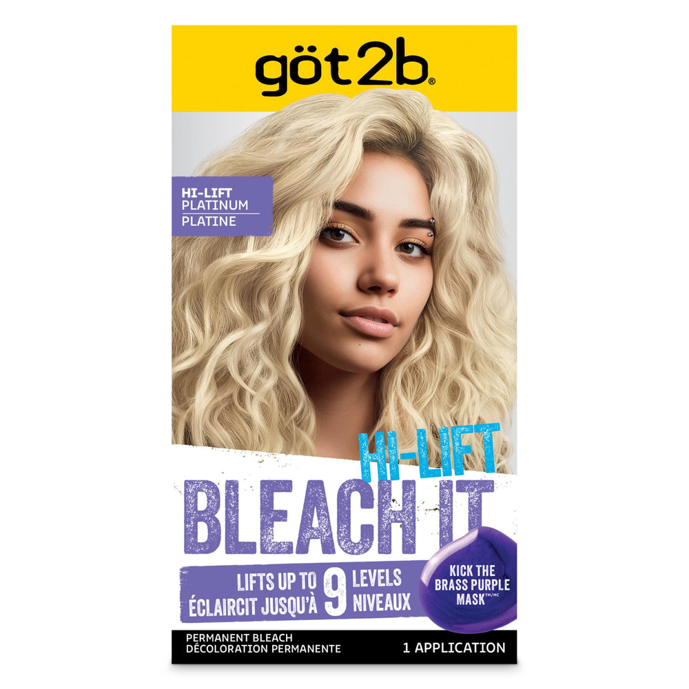 Got2b Bleach It Hi-Lift Platinum: caja del kit para decoloración fácil y uniforme.