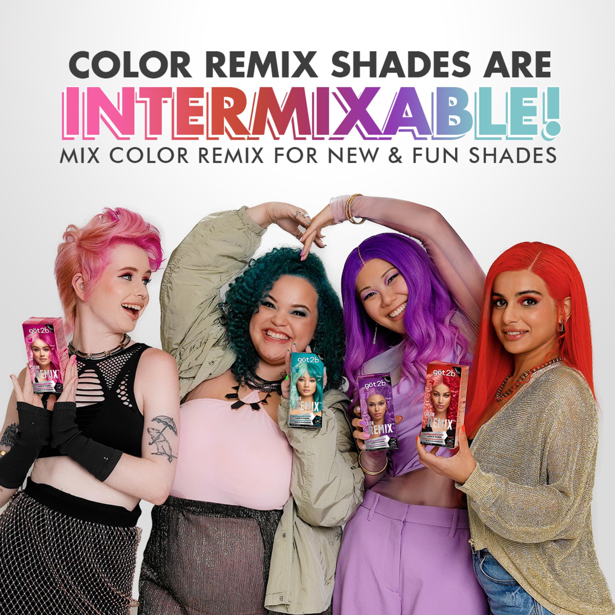 got2b Color Remix rosa brillante para looks audaces o suaves cambios diarios