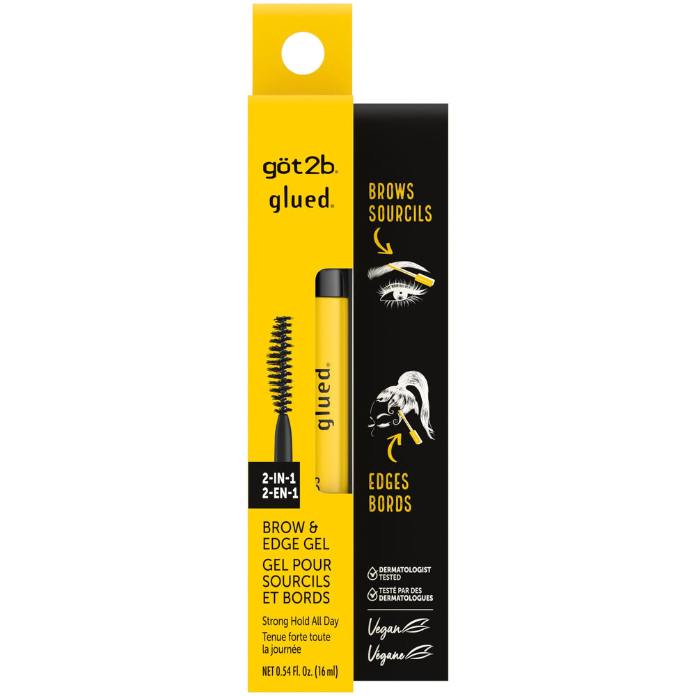 Got2b Glued: aplicación de cejas con cepillo ancho para definición rápida.