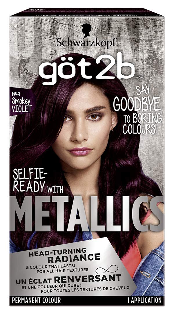 Got2B Metallics color crema Violeta Ahumado para un acabado metálico duradero y vibrante.