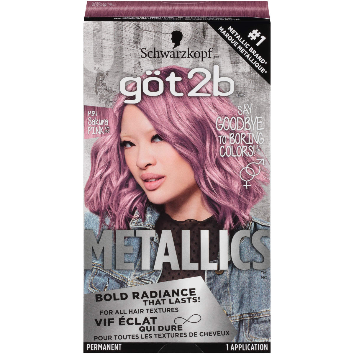 got2b Metallics M84 Sakura Rosa: tubo color crema para coloración duradera