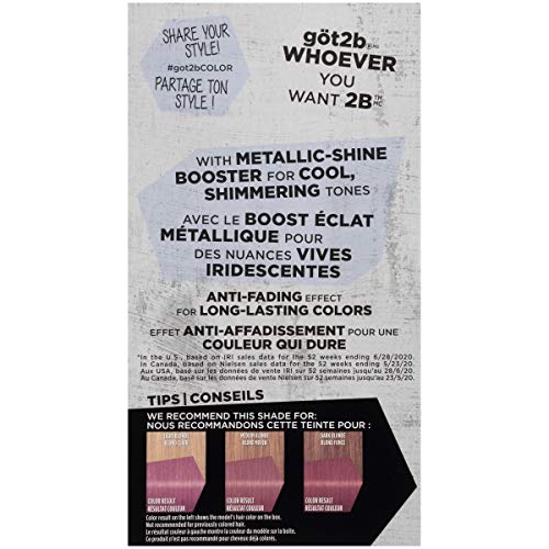 got2b Metallics M84 Sakura Rosa: tubo de tratamiento postcolor para suavizar el cabello