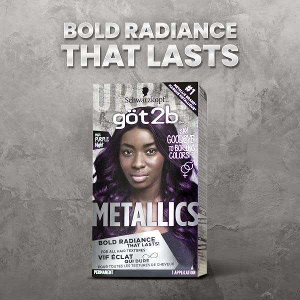 Tratamiento posterior Got2B Metallics para brillo y tono.
