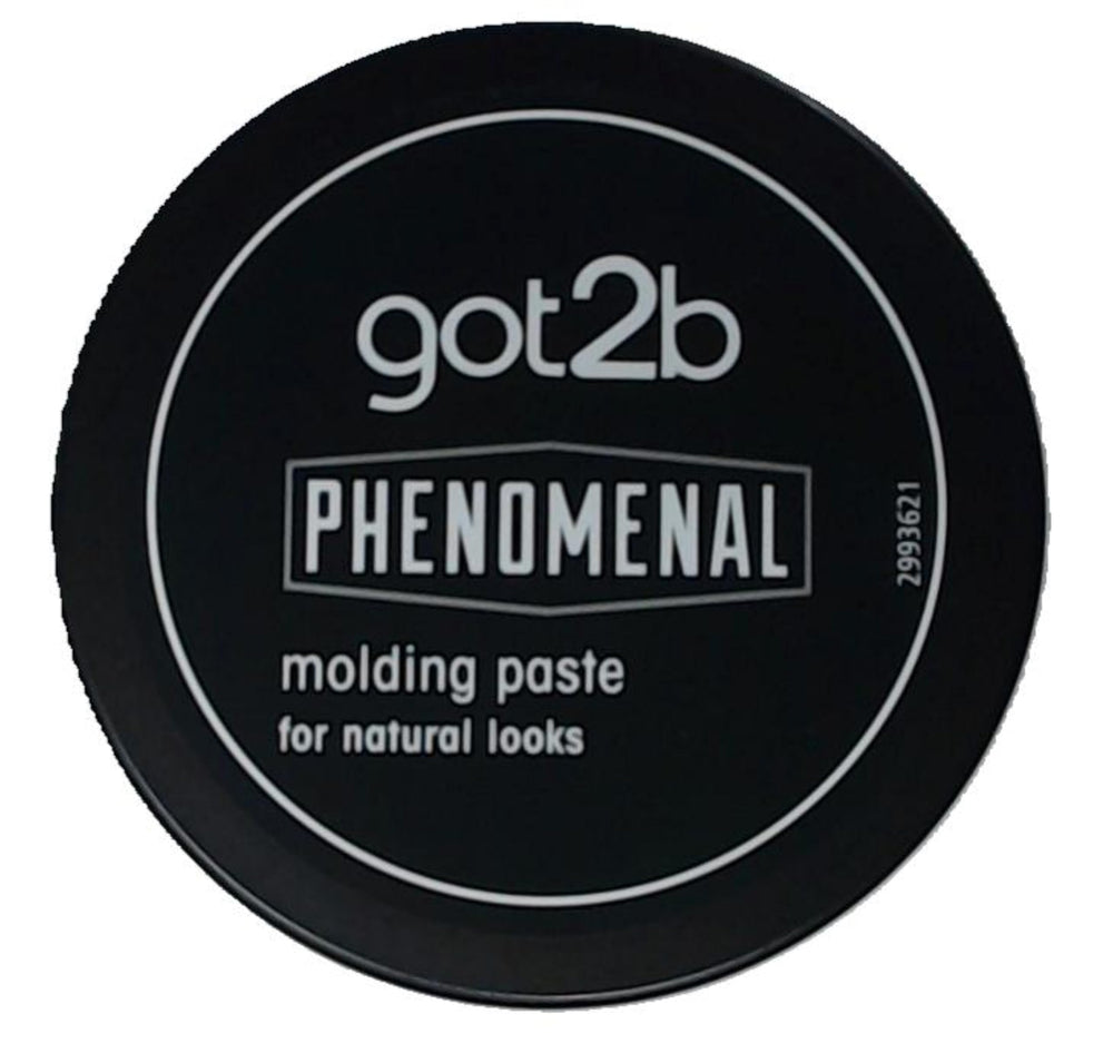 Got2B Phenomenal Moulding Paste jar closeup for flexible hold and fresh scent.