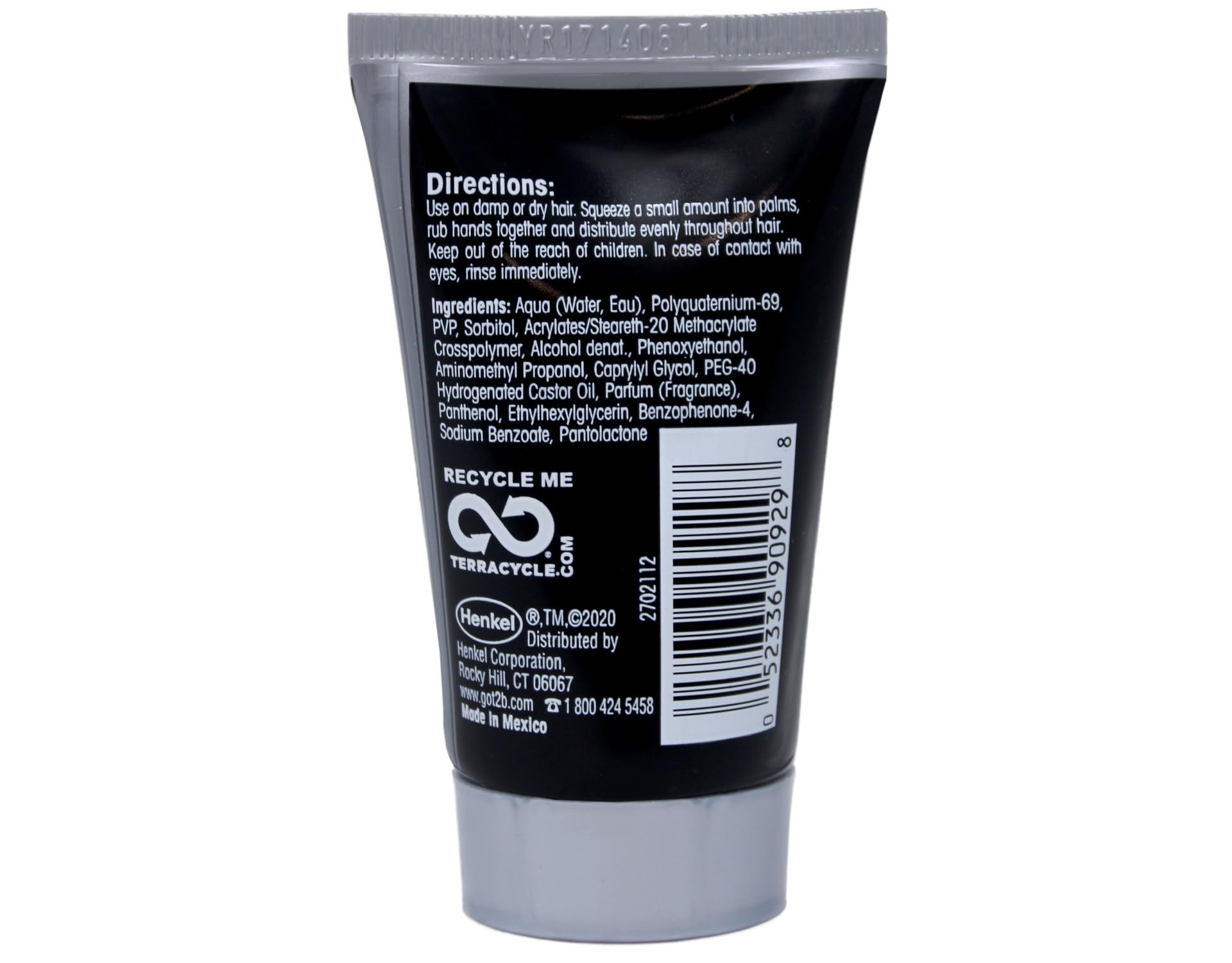 Got2B Ultra Glued Invincible Gel botella frente, apariencia profesional para un acabado definido.