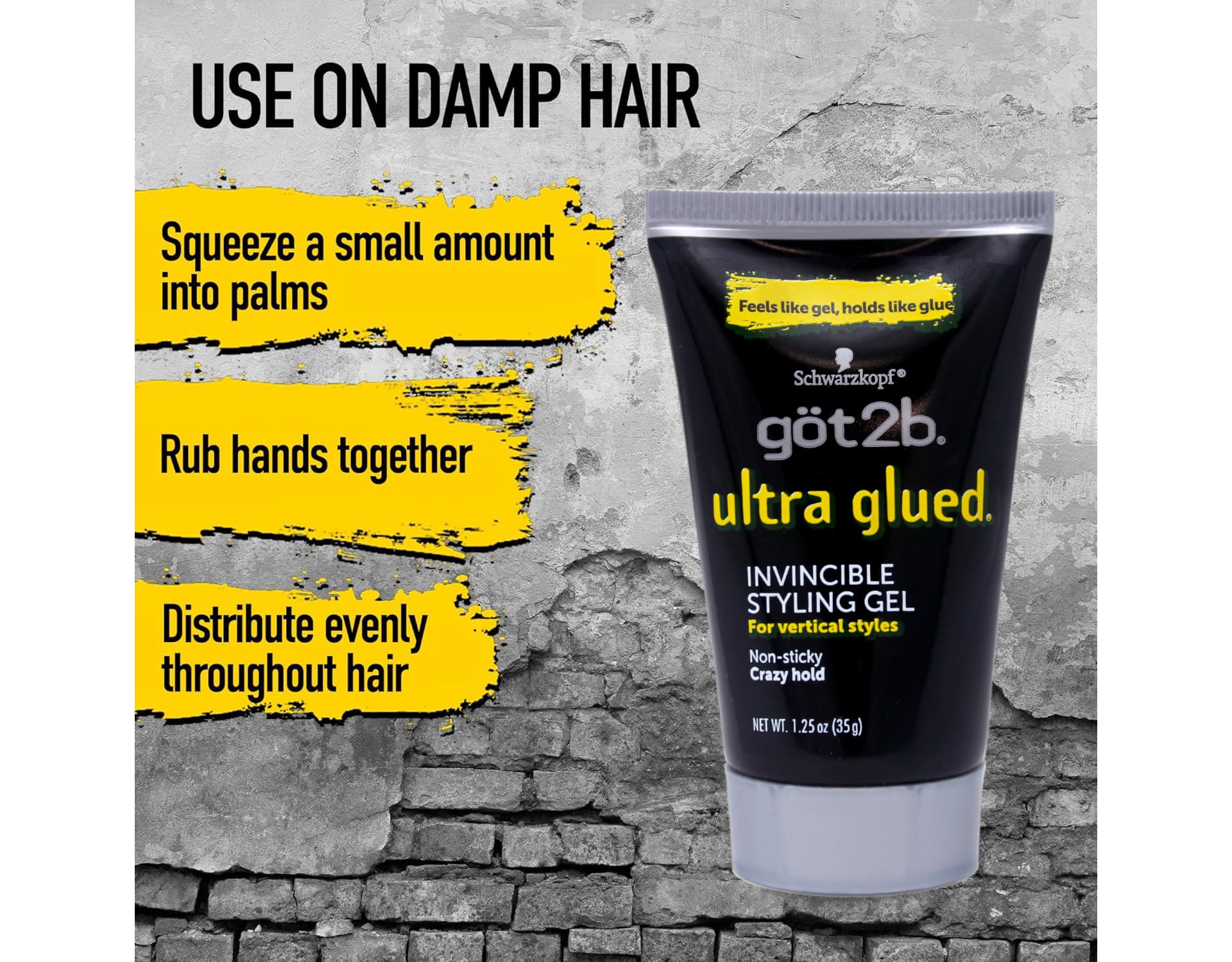 Got2B Ultra Glued Invincible Gel ideas de peinado, opciones para estilos definidos.