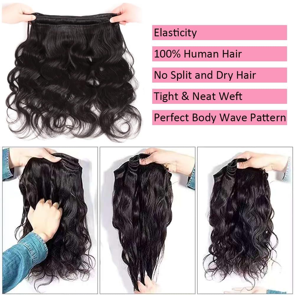 Gotcosy cabello onda cuerpo 22 pulgadas, brillo natural para estilo duradero.