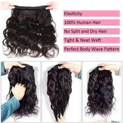 Gotcosy cabello onda cuerpo 22 pulgadas, brillo natural para estilo duradero.