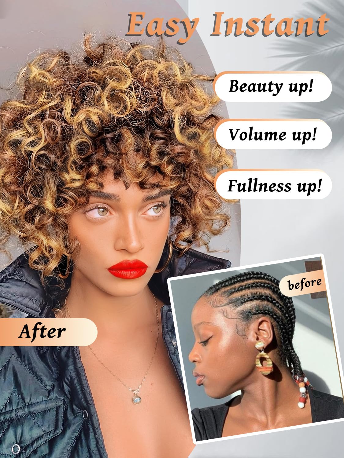 Gowit Gogo Curl 8in: tono ombré T3027 para estilo moderno.
