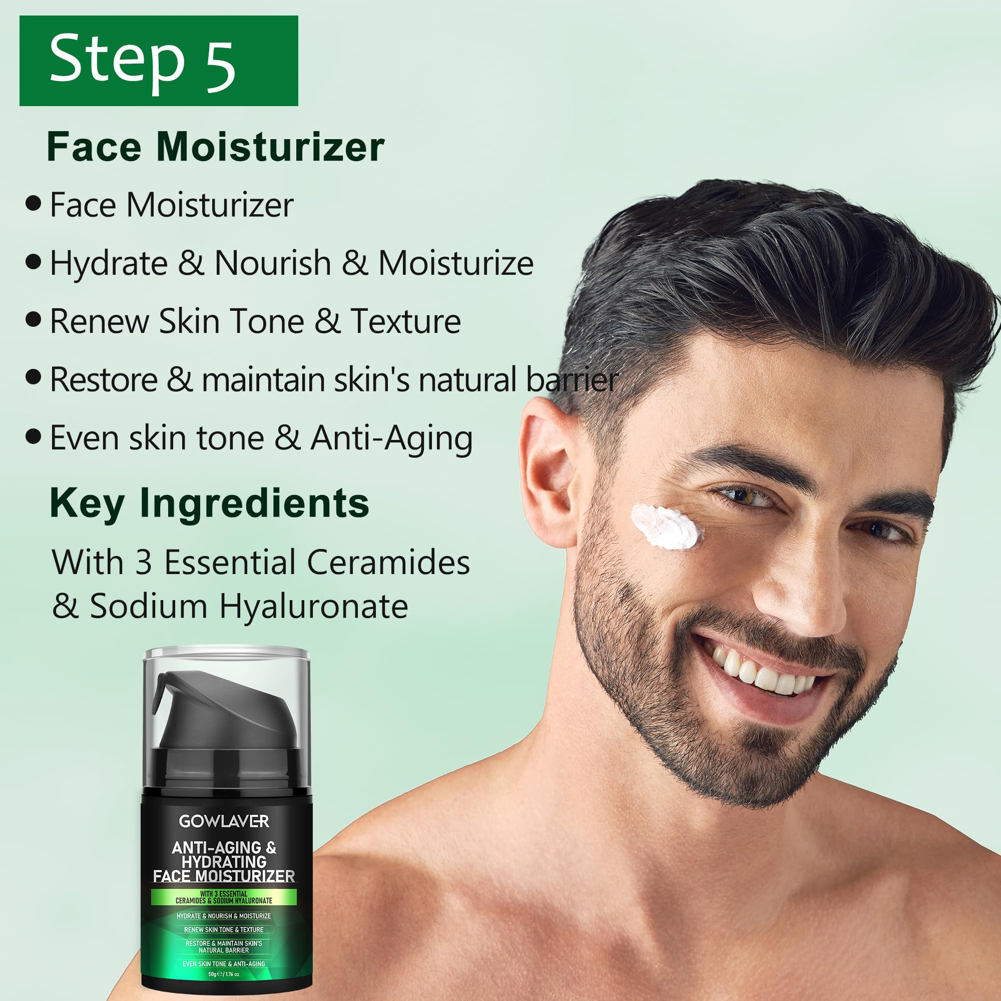 GOWLAVER-crème-hydratante-visage, hydratation durable et douceur.