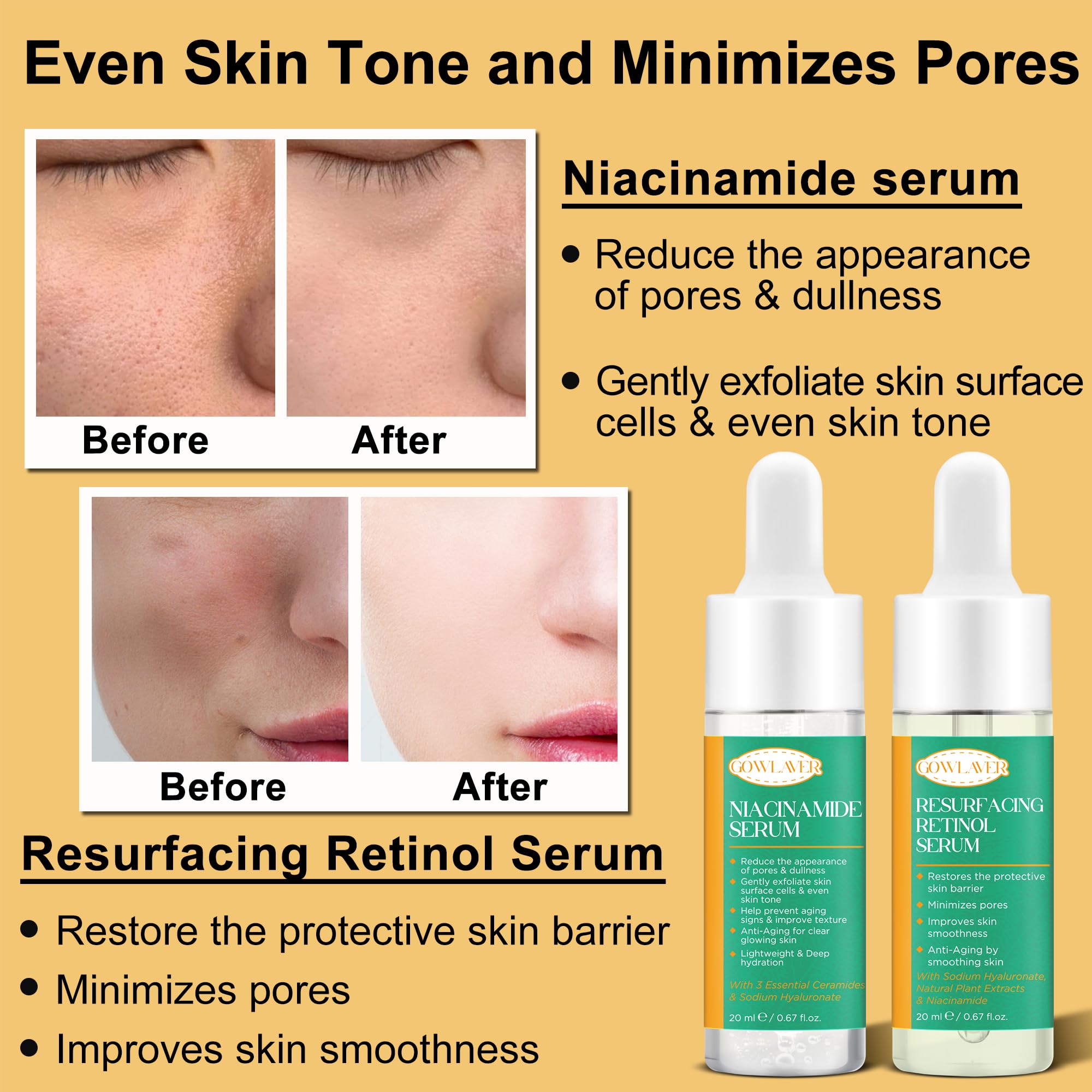 GOWLAVER serum ácido hialuronico: hidratación profunda para una piel más suave.