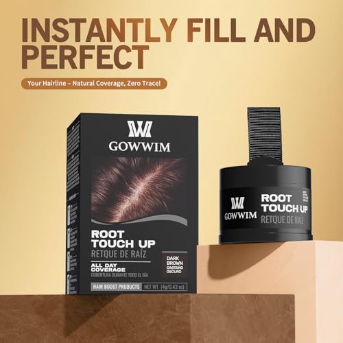 gowwim polvo de línea de pelo aplicador esponja fina para retoques discretos.