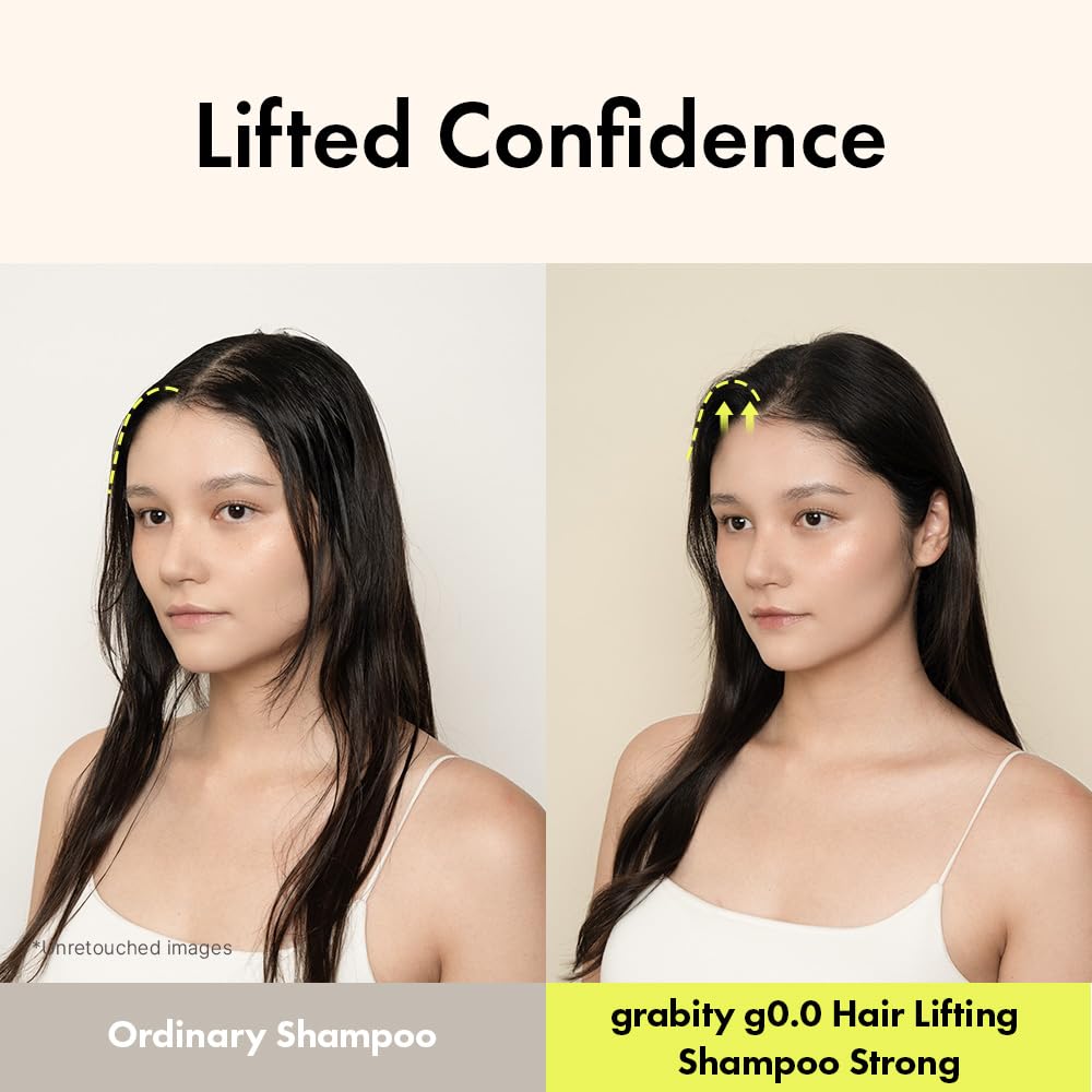Grabity g0.0 cabello con volumen instantáneo tras la lavada.