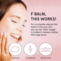 Grace & Stella desmaquillante balm, aplicación con espátula para una limpieza precisa.