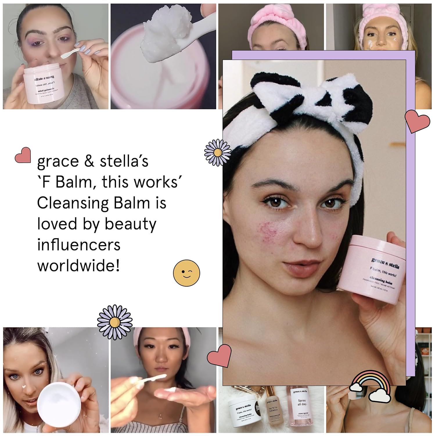 Grace & Stella desmaquillante balm ingredientes veganos para un cuidado responsable.