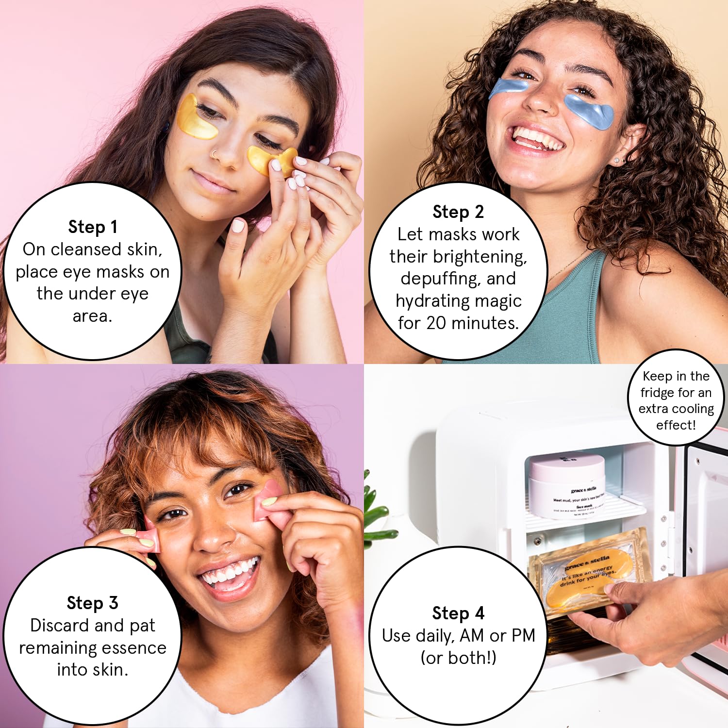 Grace & Stella gift-set presentation highlighting self-care versatility.