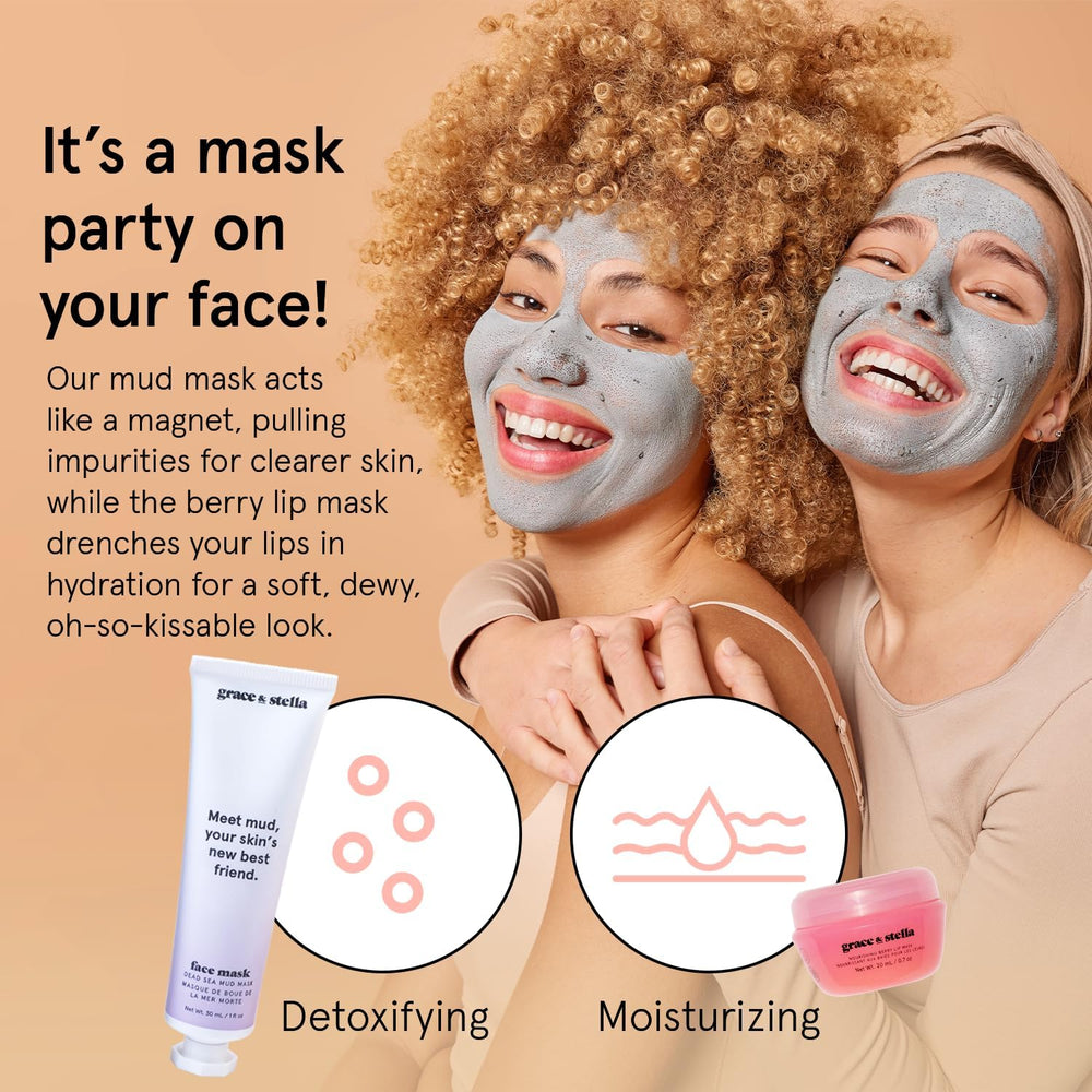 Grace & Stella – masque lèvres framboise hydratant et nourrissant.