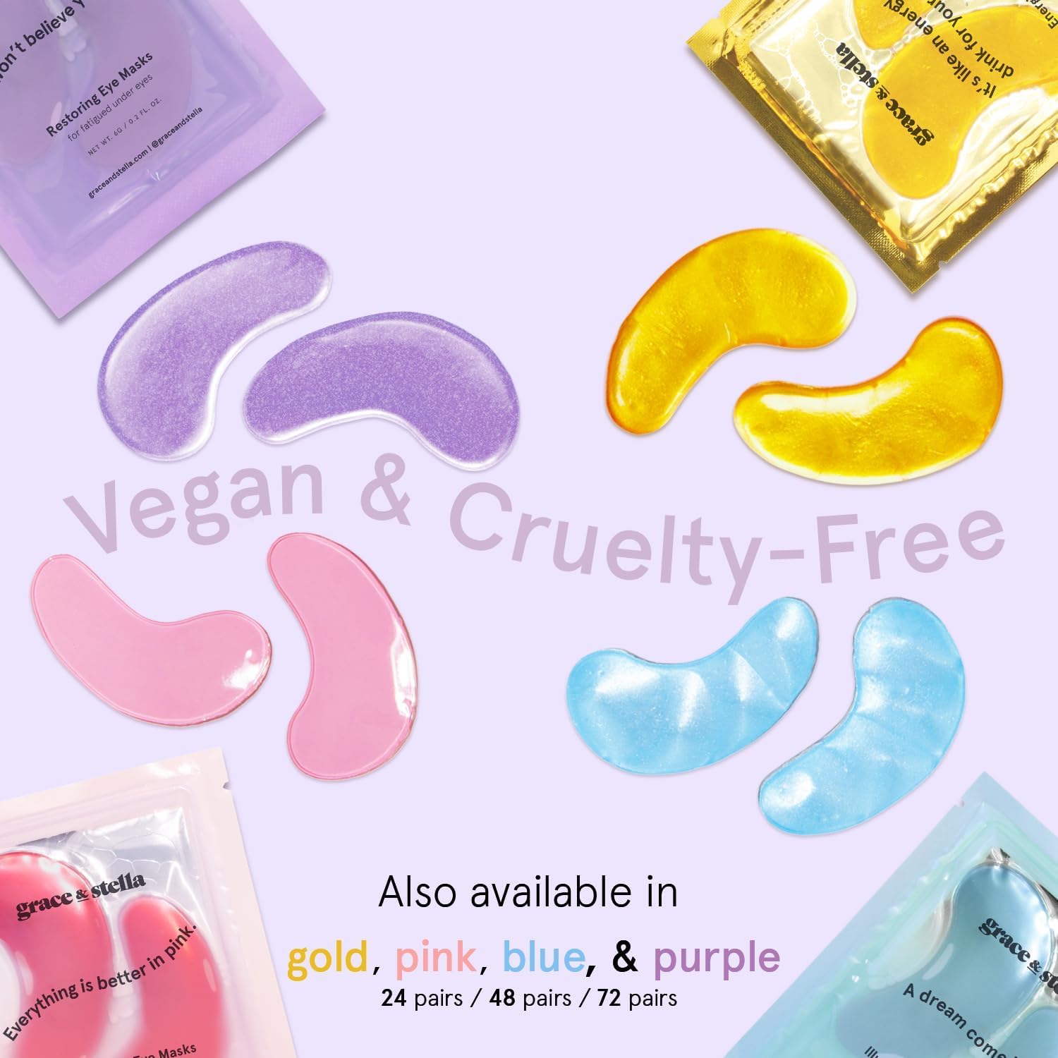 Grace & Stella – coffret cadeau violet élégant pour Noël et anniversaires.