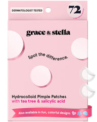 grace & stella parches invisibles para acné, se integran con la piel.