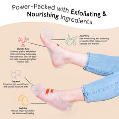 grace & stella uso sencillo para exfoliar y cuidar los pies.