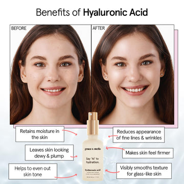 Grace & Stella serum hialurónico piel hidratada y radiante
