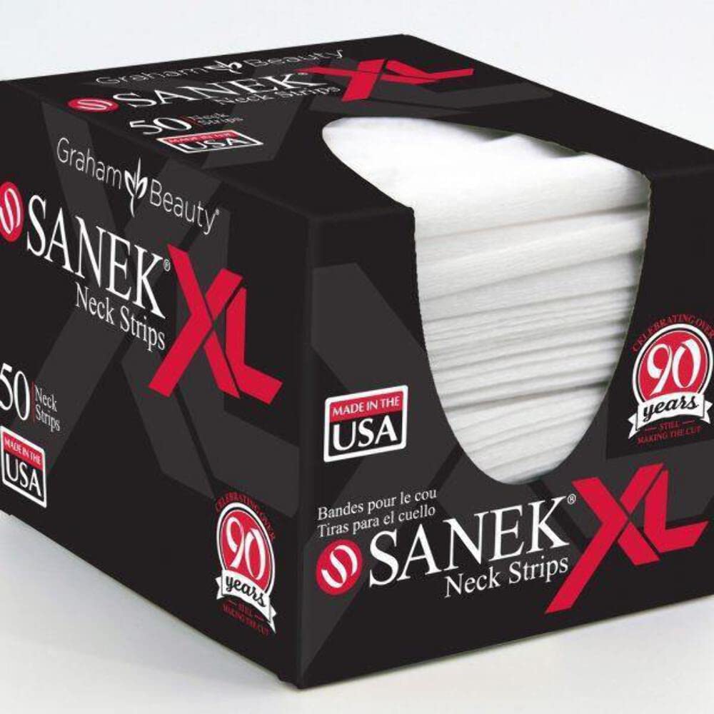 Tiras faciales Graham Beauty Sanek XL en estuche de 50 unidades para depilación