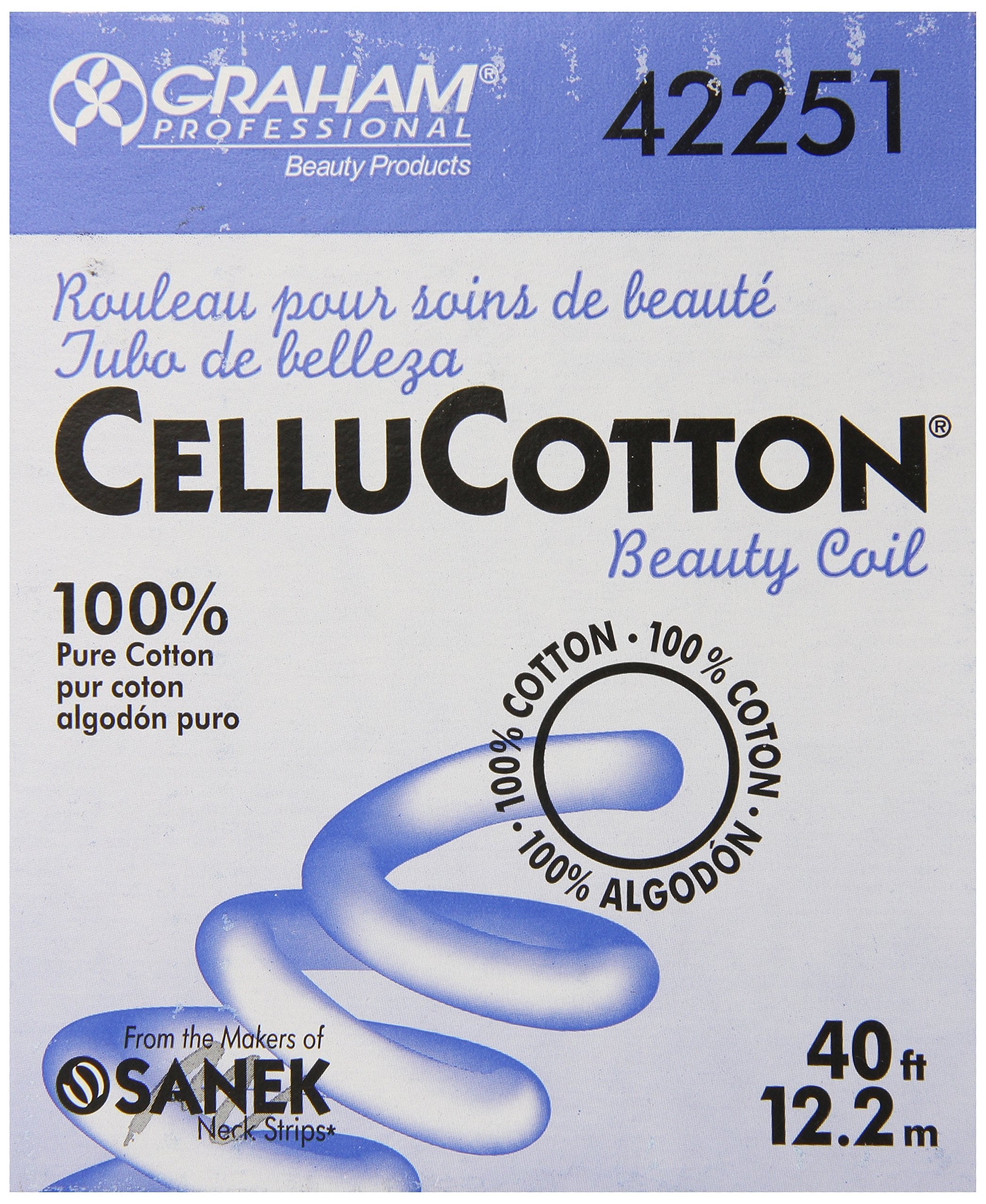 Graham bobina Cellucotton Belleza, 40 pies, ideal para faciales y cuidado de la piel.