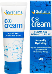 Crème Grahams Natural Eczéma et Dermite sur emballage, hydratante et sans corticoïdes.