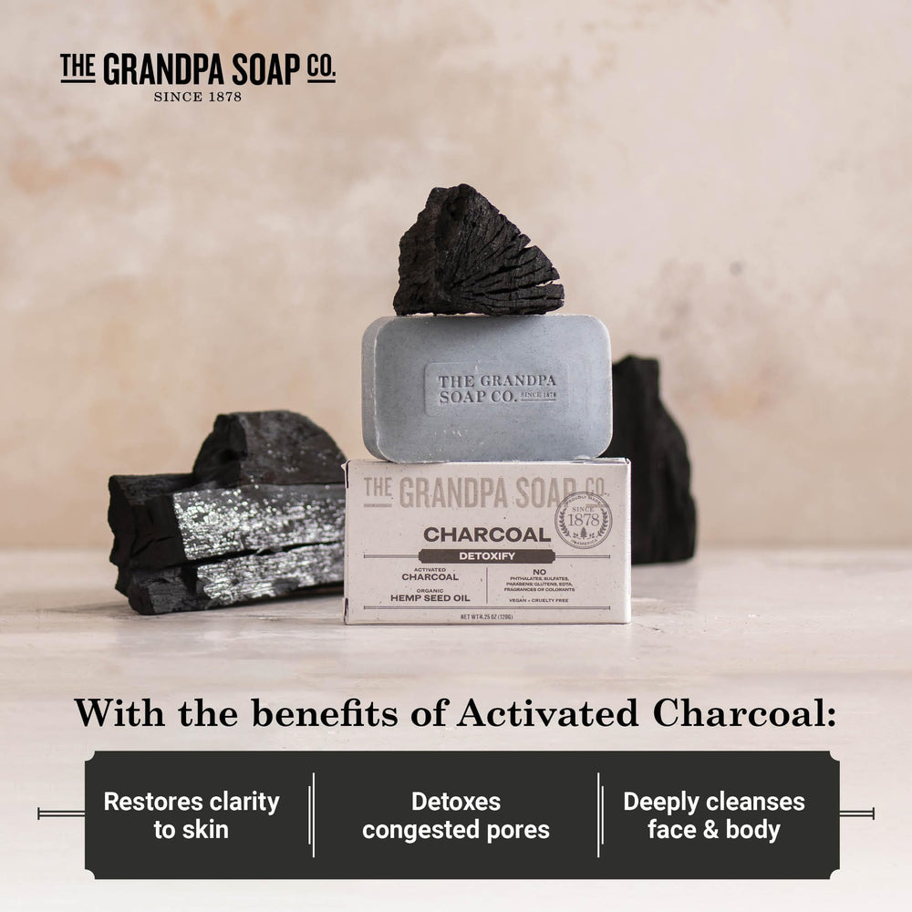 The Grandpa Soap Company Barra vegana y libre de crueldad para cuidado suave.