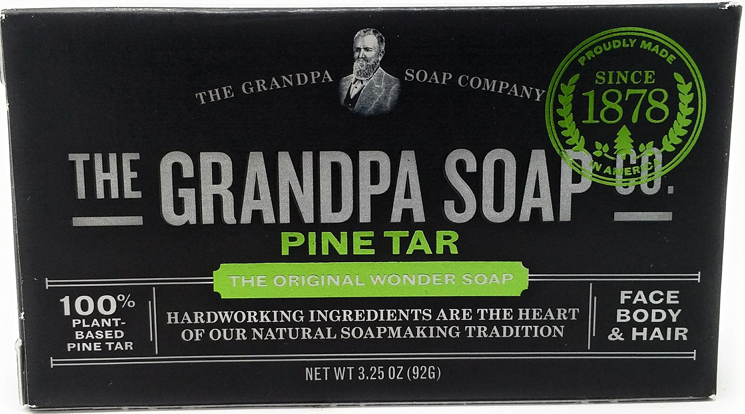 Grandpas Wonder: textura de brea de pino para limpieza suave.