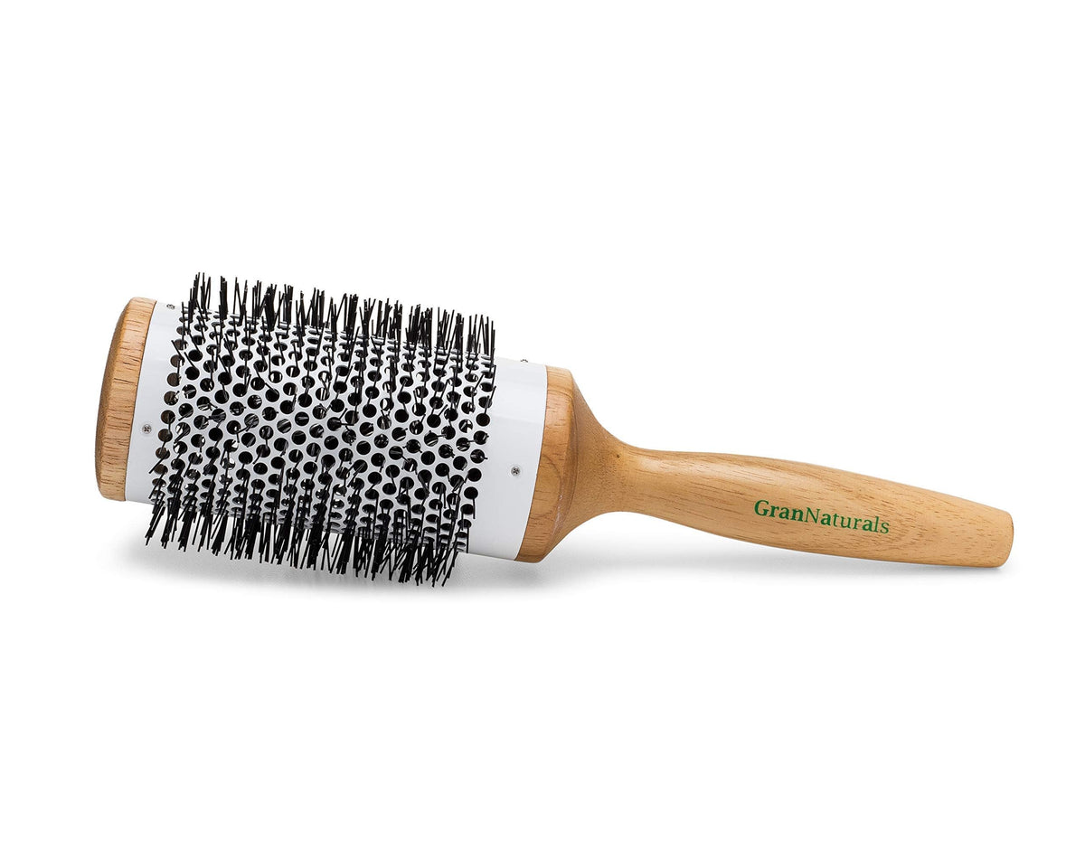 GranNaturals cepillo redondo cerámico 3 pulgadas para secar el cabello con volumen