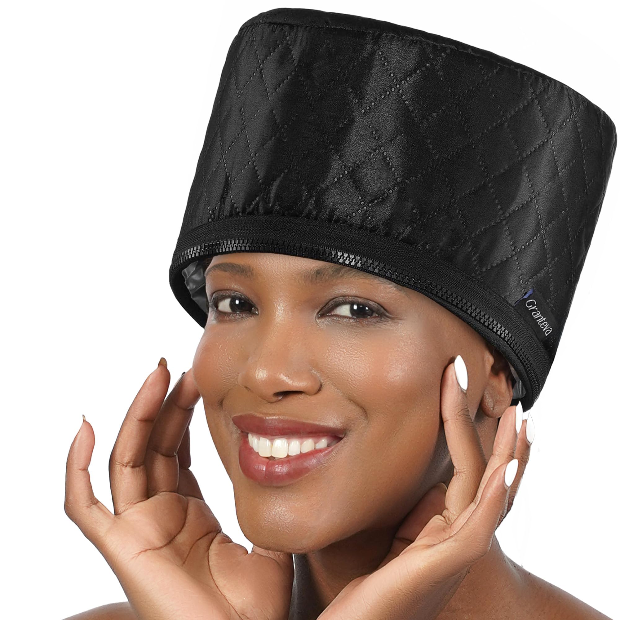 Granteva gorra de vapor profundo para acondicionar cabello natural.