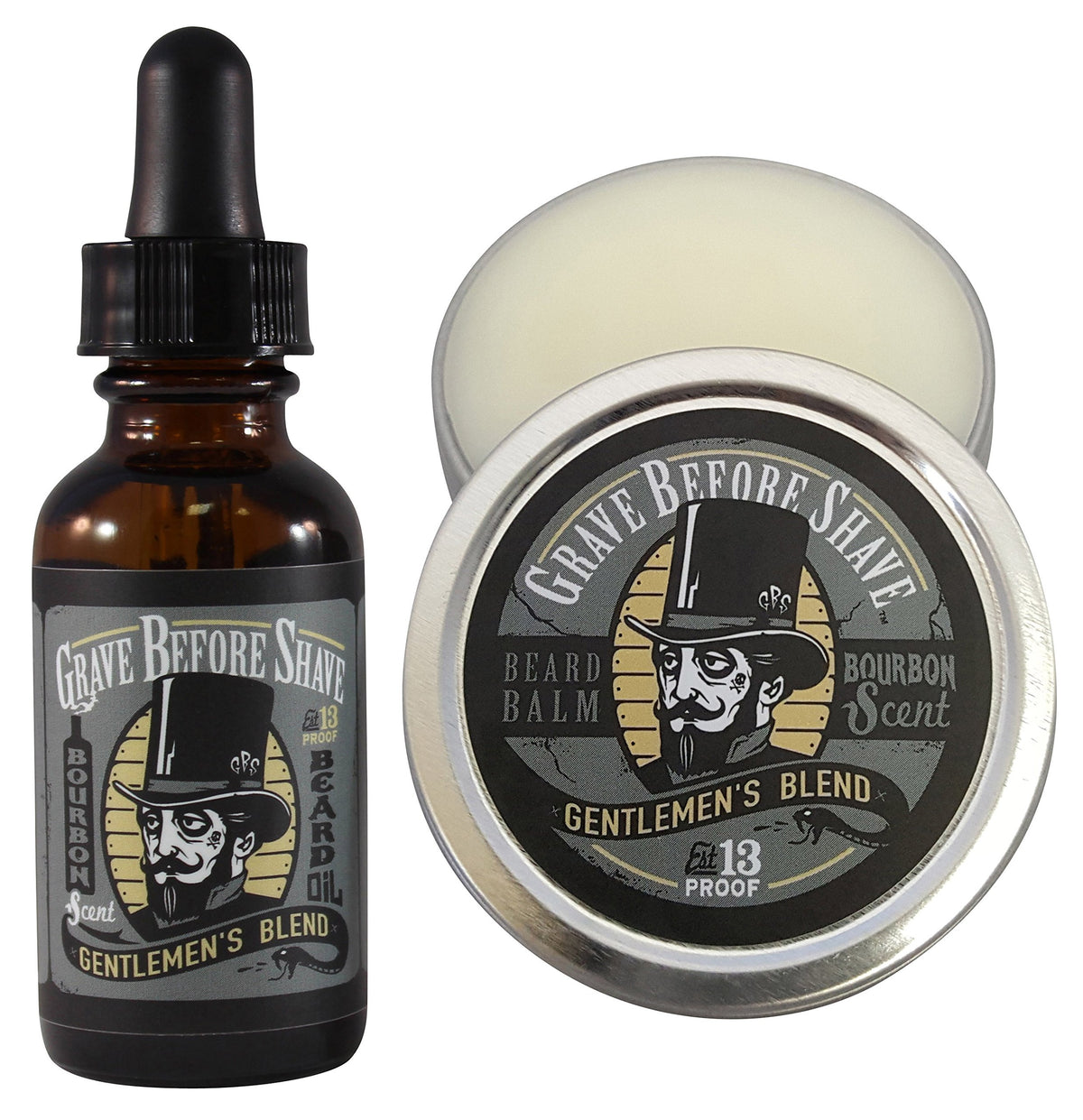 Grave Before Shave baume barbe Gentlemen Blend dans sa boîte, contrôle les frisottis et hydrate