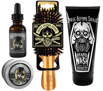 Grave Before Shave champú para barba de 6 oz, limpieza suave y refrescante