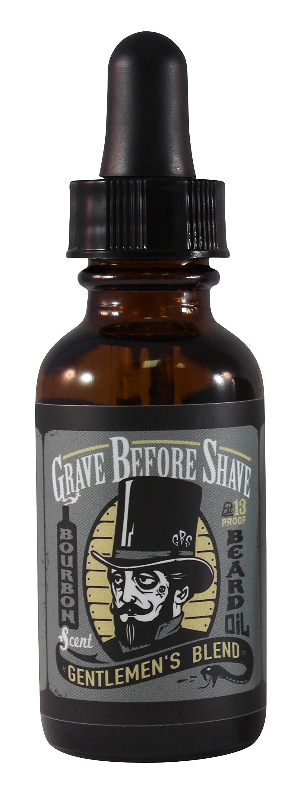 Grave Before Shave huile barbe Gentlemen Blend bouteille, nourrit et assainit la peau sous barbe