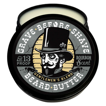 Grave Before Shave Mantequilla para Barba, textura cremosa lista para aplicar.