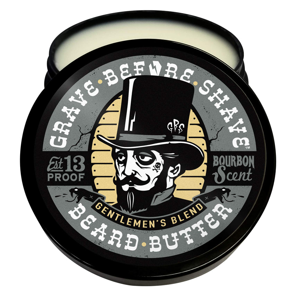 Grave Before Shave Mantequilla para Barba, textura cremosa lista para aplicar.