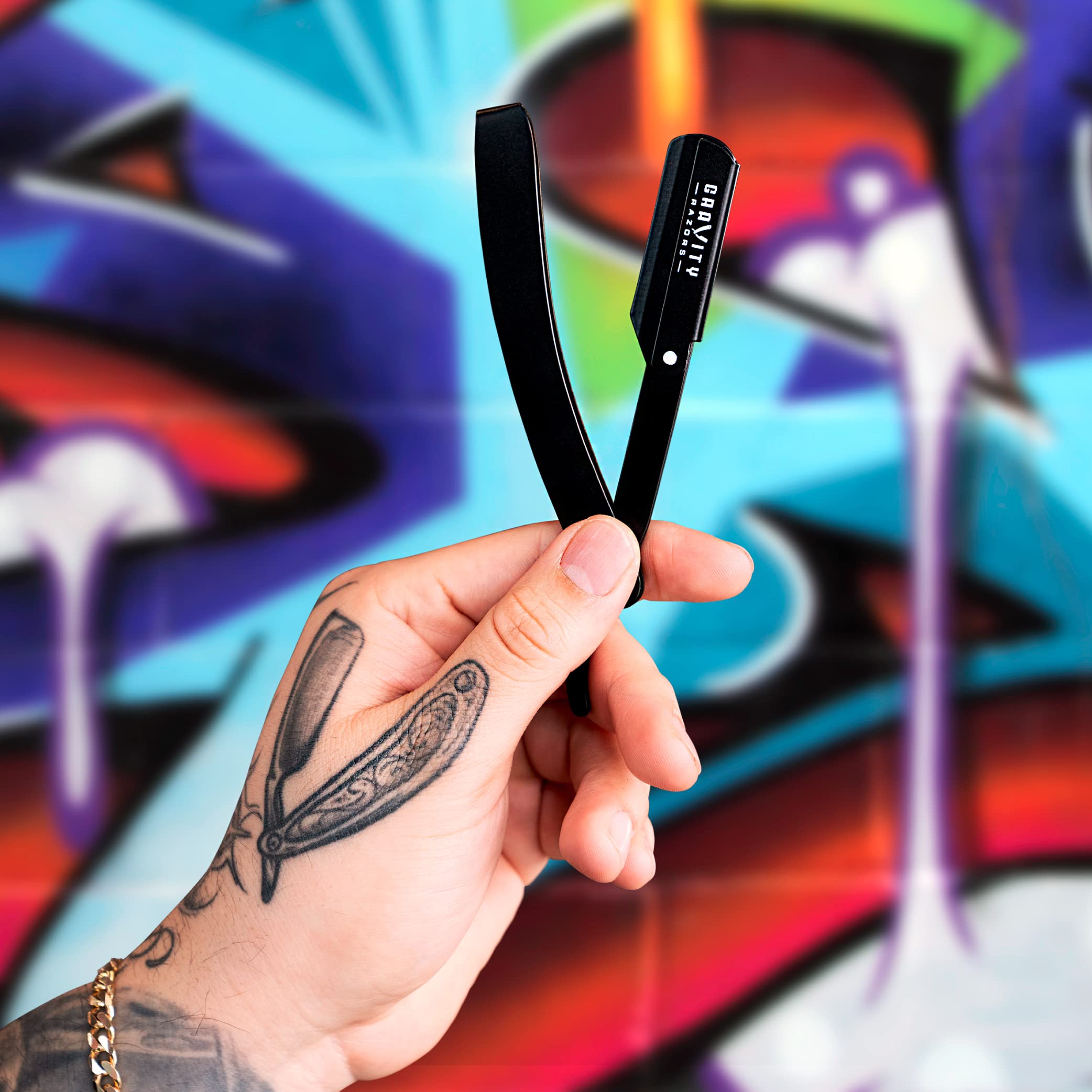 GRAVITY RAZORS kit profesional con mango ergonómico para seguridad y comodidad