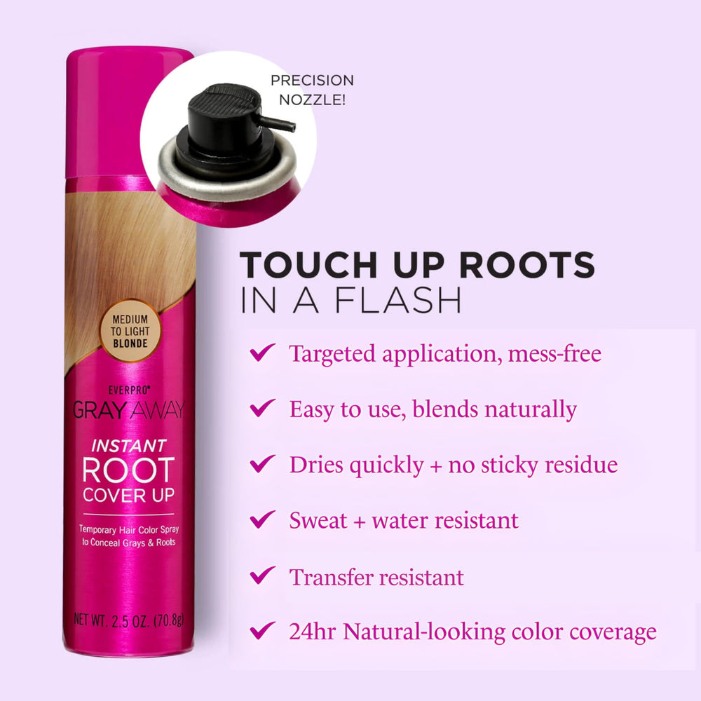Color natural de GRAY AWAY EVERPRO que se integra con Rubio Medio/Claro.