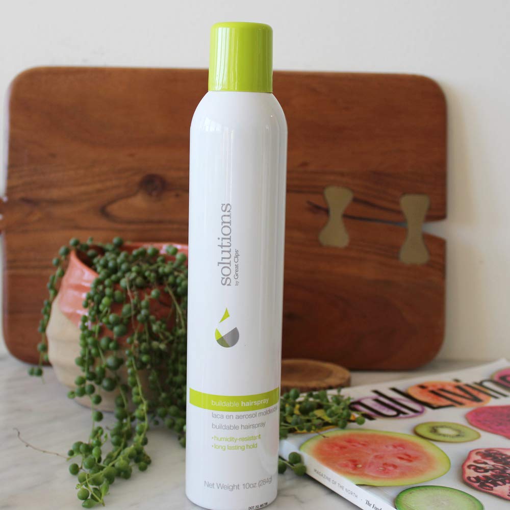 GREAT CLIPS Solutions Buildable Hairspray: atomizador para aplicación uniforme y controlada