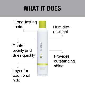 GREAT CLIPS Solutions Buildable Hairspray: protección contra la humedad para peinados