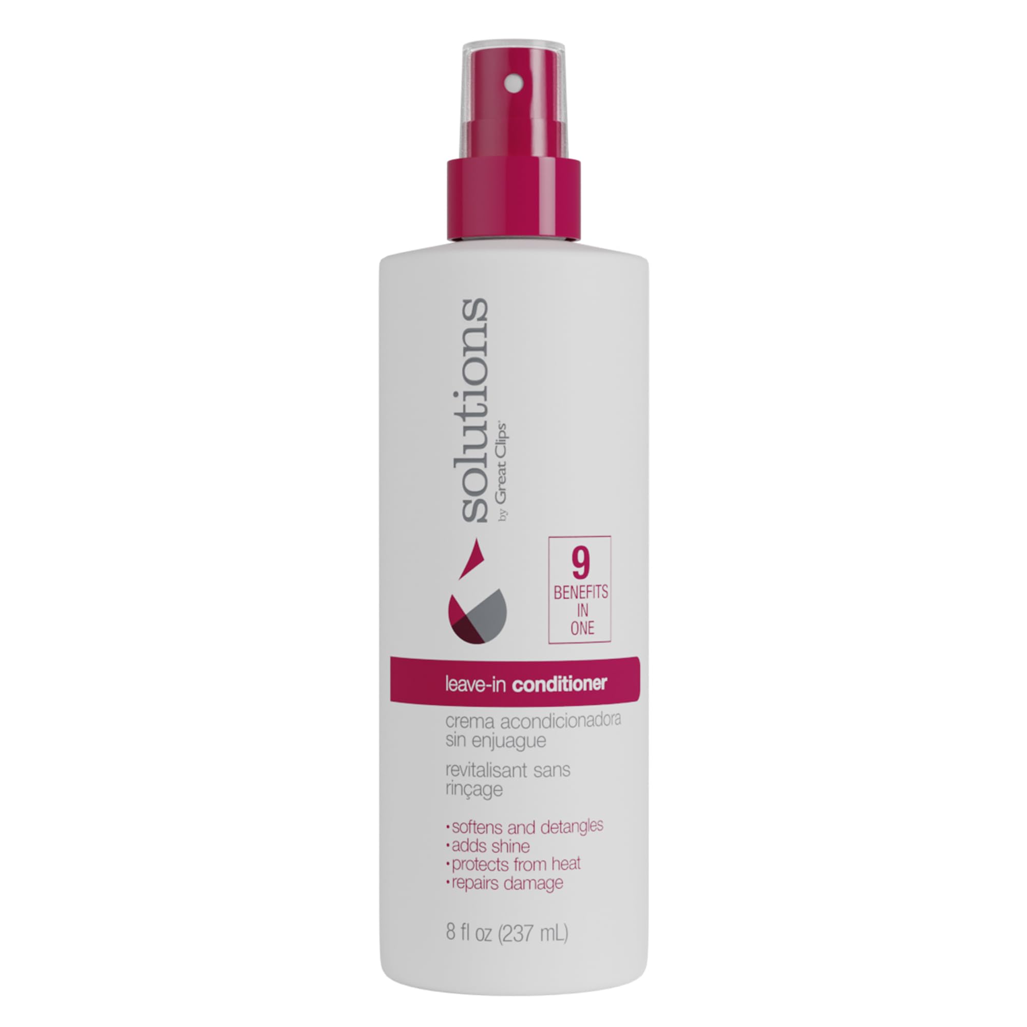 GREAT CLIPS Solutions Acondicionador sin enjuague hidrata y desenreda el cabello